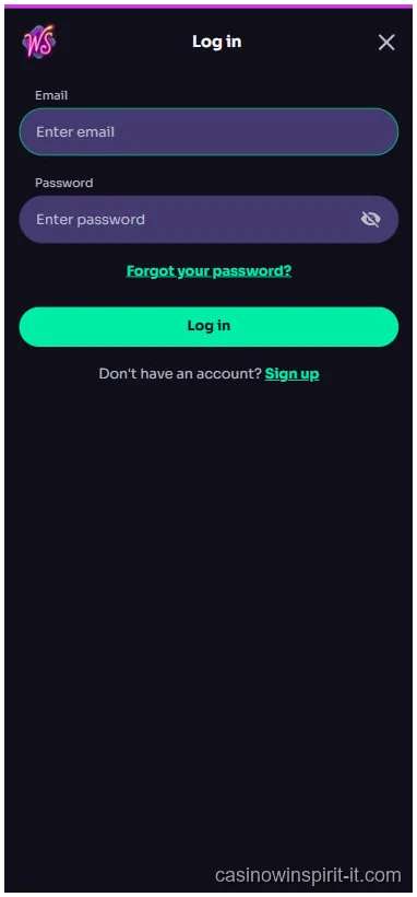 WinSpirit Casino Login Italia — Accedi al Tuo Account