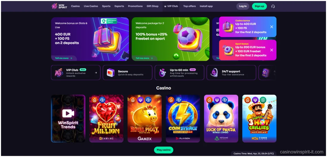 WinSpirit Casino Italia — Recensione Completa per Giocatori Italiani